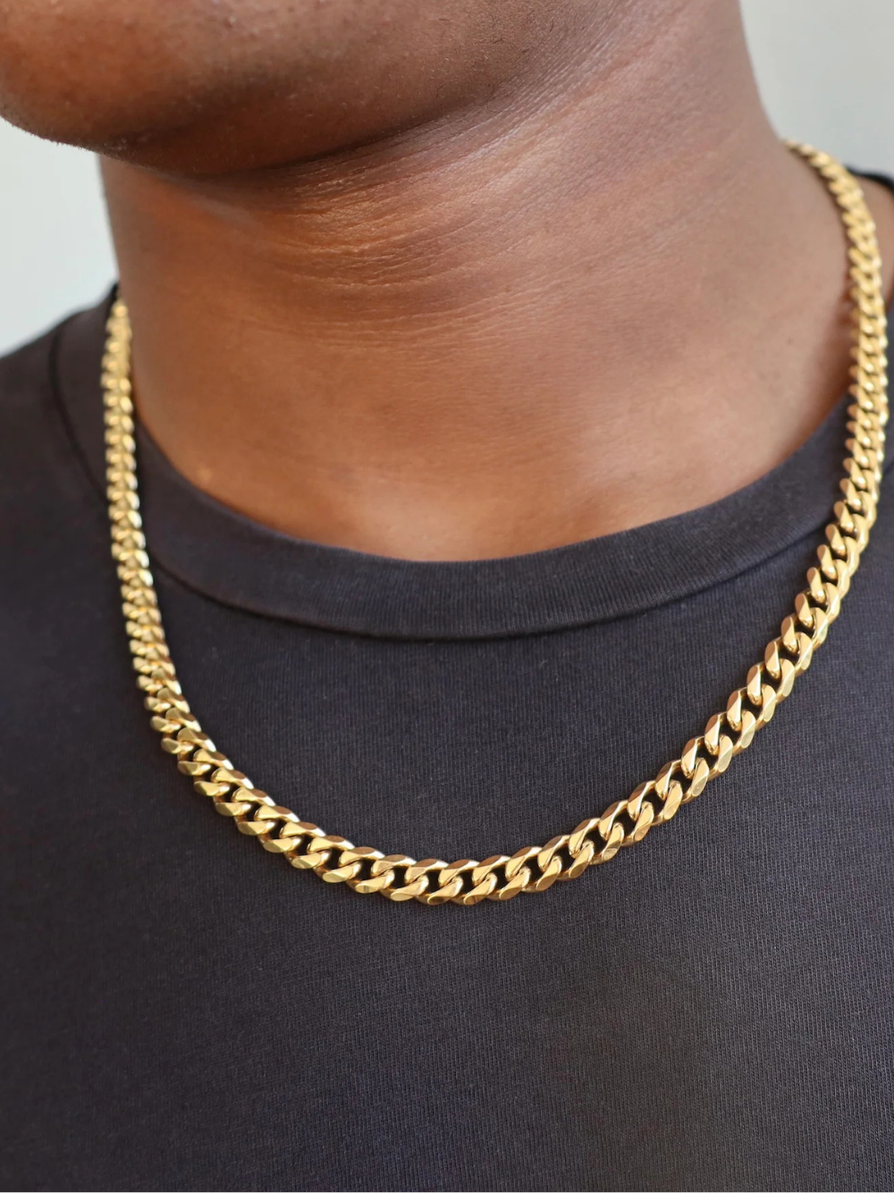 Luminary Cubin Gold Chain 7mm