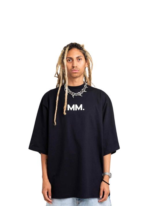 Micael Matthews Black MM Oversized T-Shirt