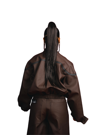 Lembe Brown Leather Jacket