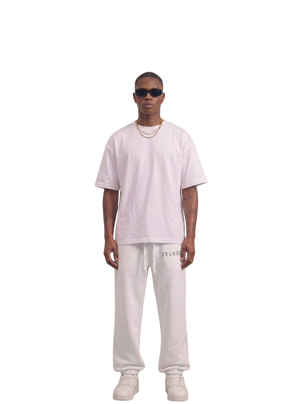 Veluxe White Sweatpants