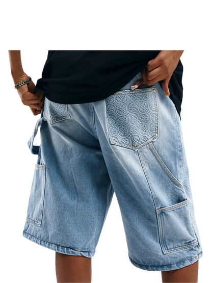 Empire Multi Logo Denim Jorts