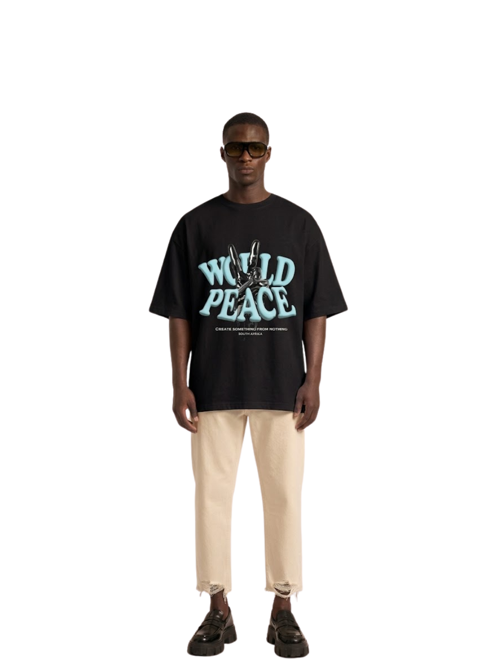 Blank World Peace Black T-Shirt