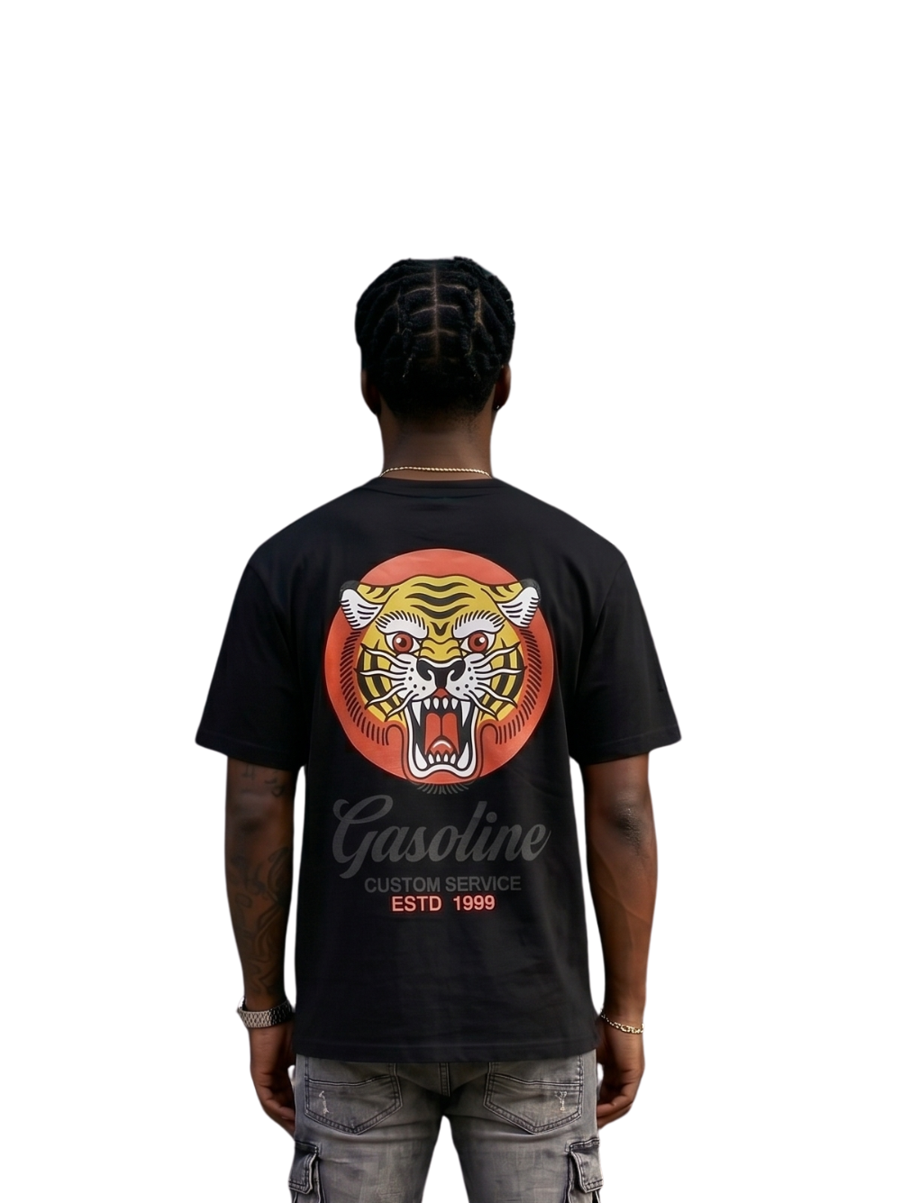 Gasoline Retro Black T-Shirt
