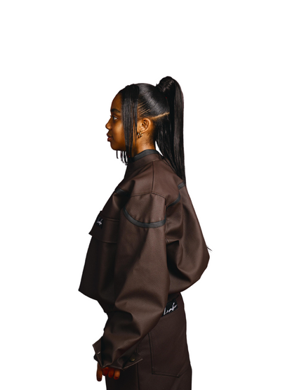 Lembe Brown Leather Jacket