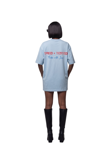 Tried & Tested Sky Blue Made With Love T-shirt