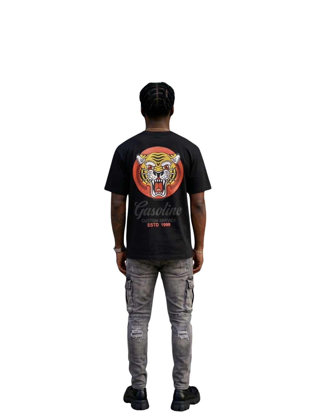 Gasoline Retro Black T-Shirt