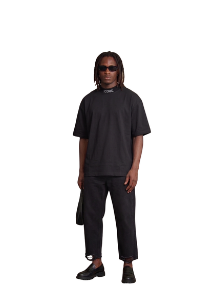 Iconic Clothing Neck Print T-Shirt