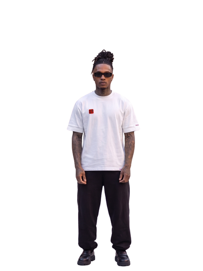 Hustle Gxng Red Embroidery Roses T-Shirt