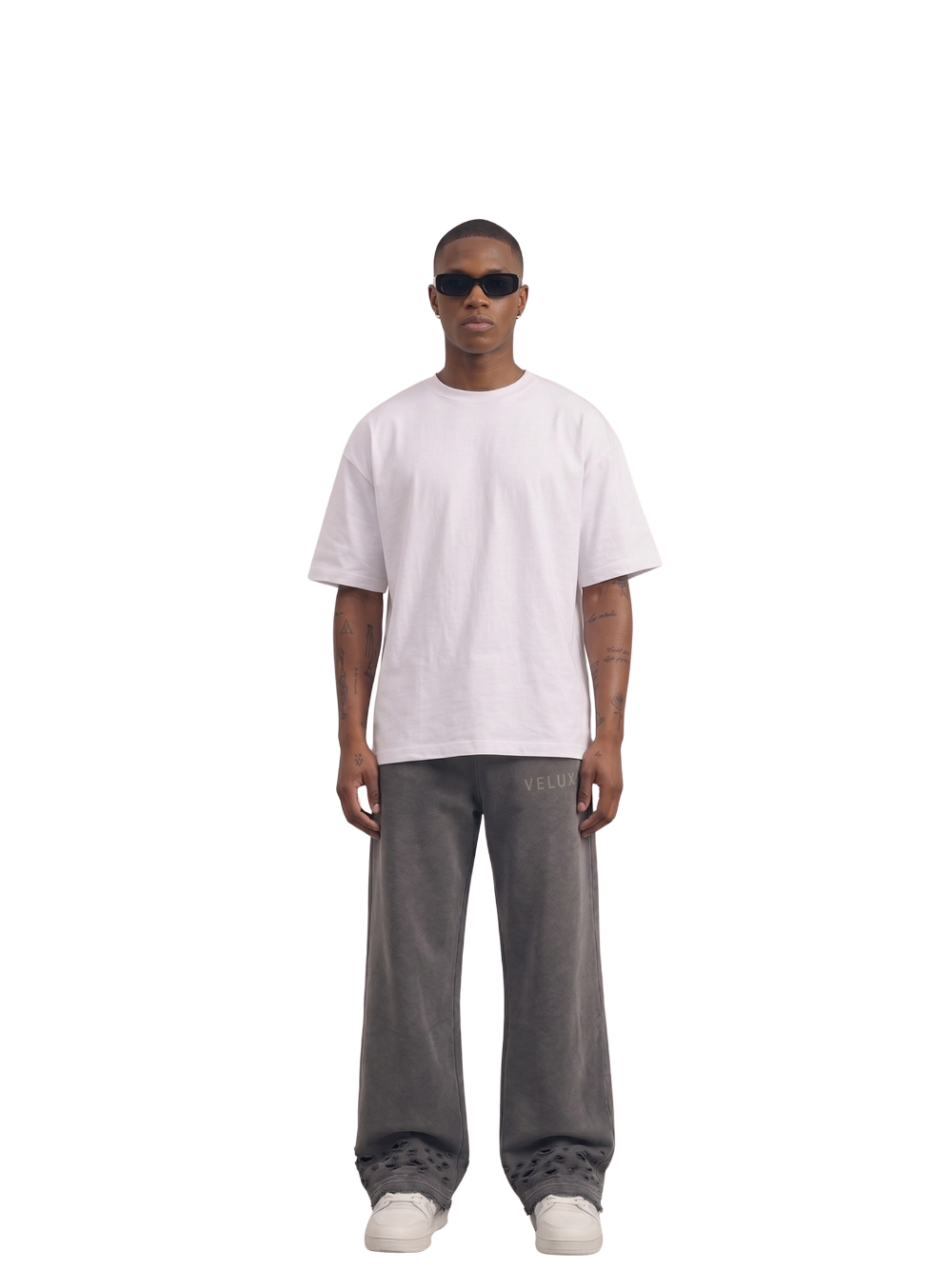 Veluxe Washed Grey Sweatpants