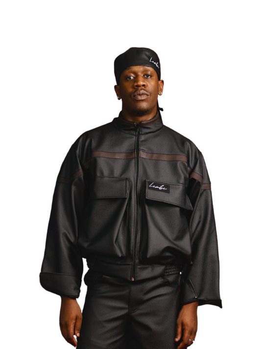 Lembe Black Leather Jacket