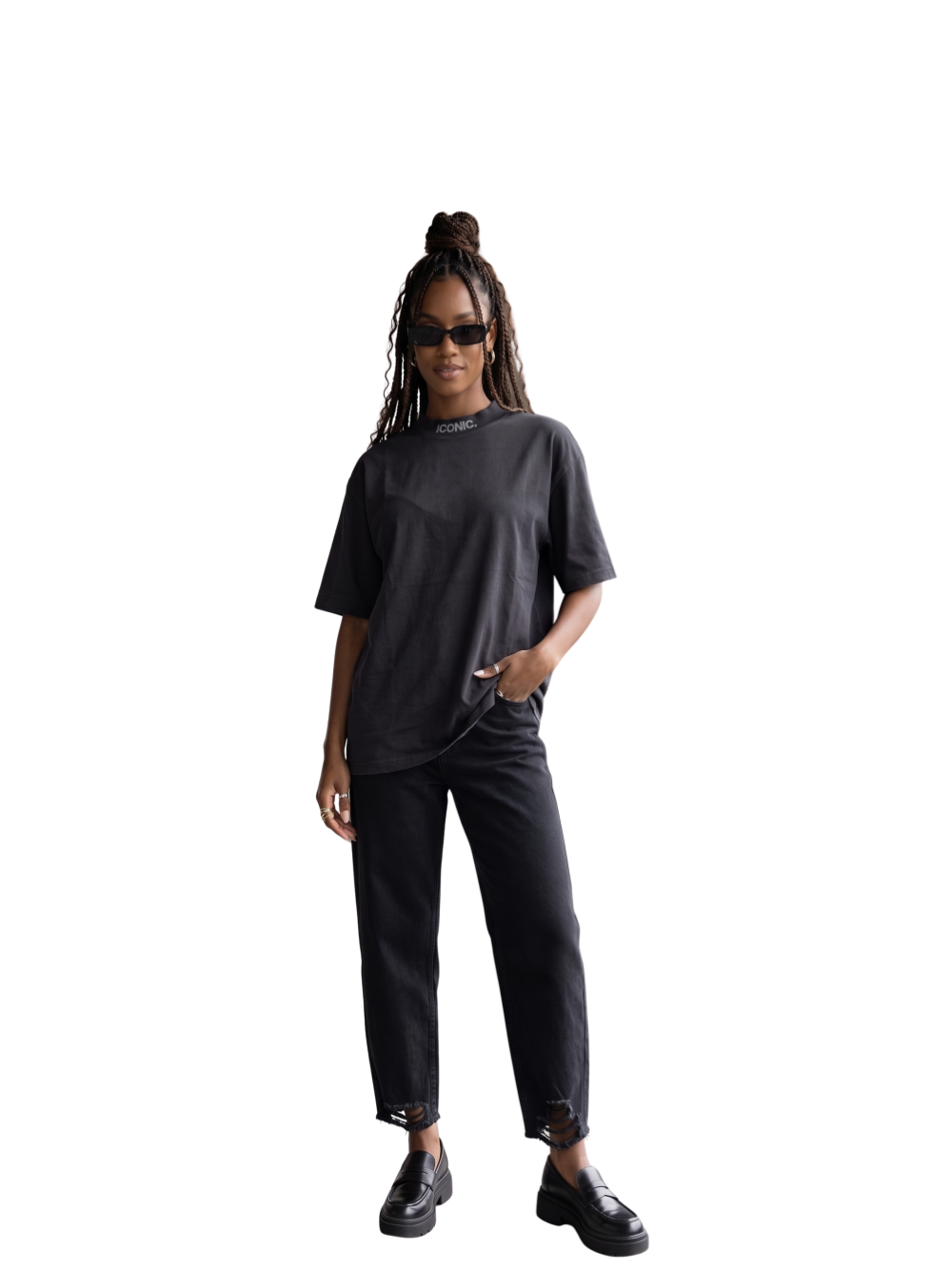 Iconic Clothing Neck Print T-Shirt