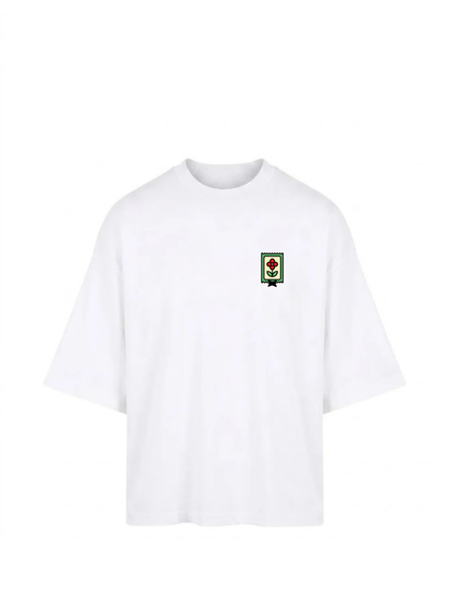 Jaiva Flower Oversized White T-Shirt