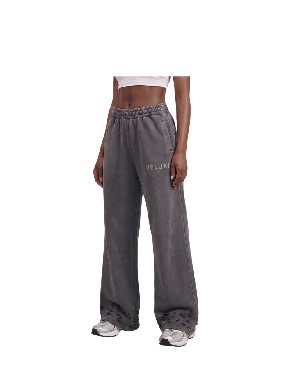 Veluxe Washed Grey Sweatpants