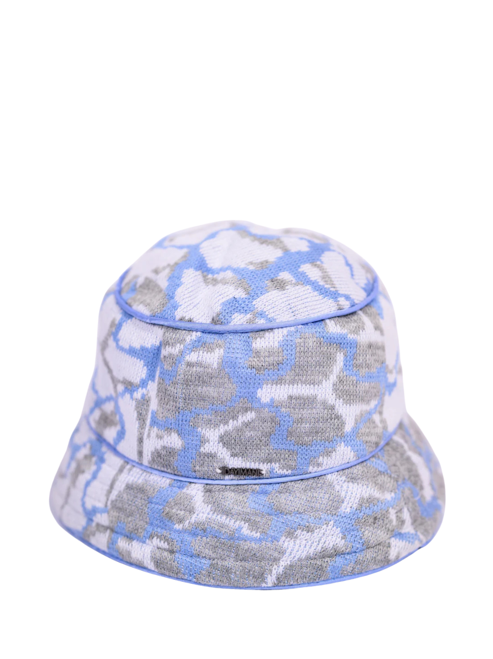 Idayimani Blue Knitted Bucket Hat