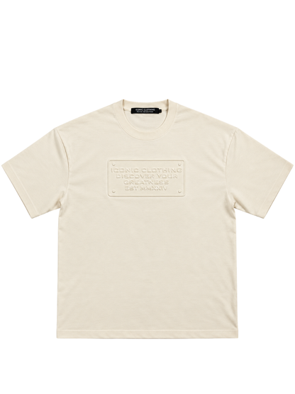 Iconic Cream Emboss Limited T-Shirt