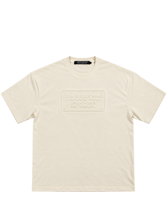 Iconic Cream Emboss Limited T-Shirt
