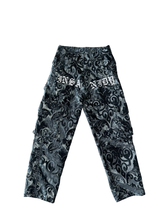 Insanidy Grey Floral Pants