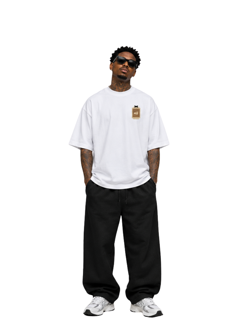 Jaiva Zaka Oversized White T-Shirt