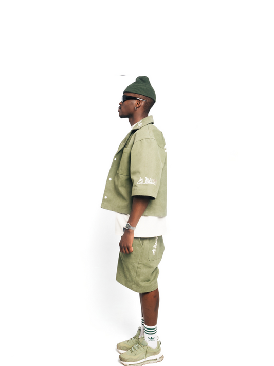 El Patron Big Boss Green Denim Set