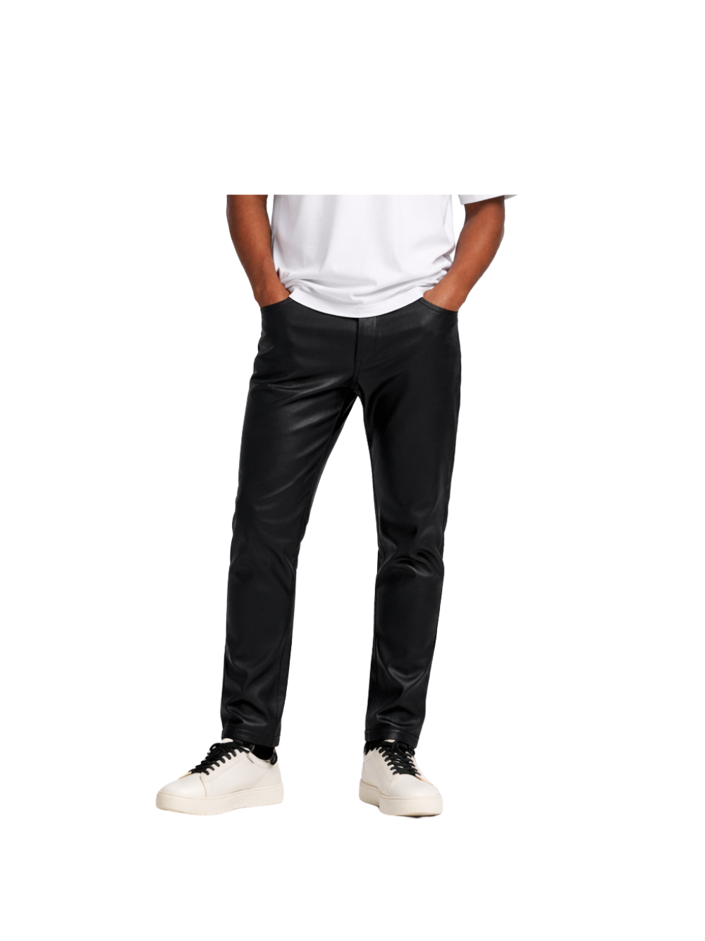 Notivsale Black Leather Pants