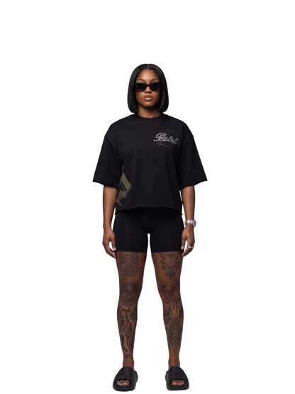 Be Street Boxy Black T-Shirt