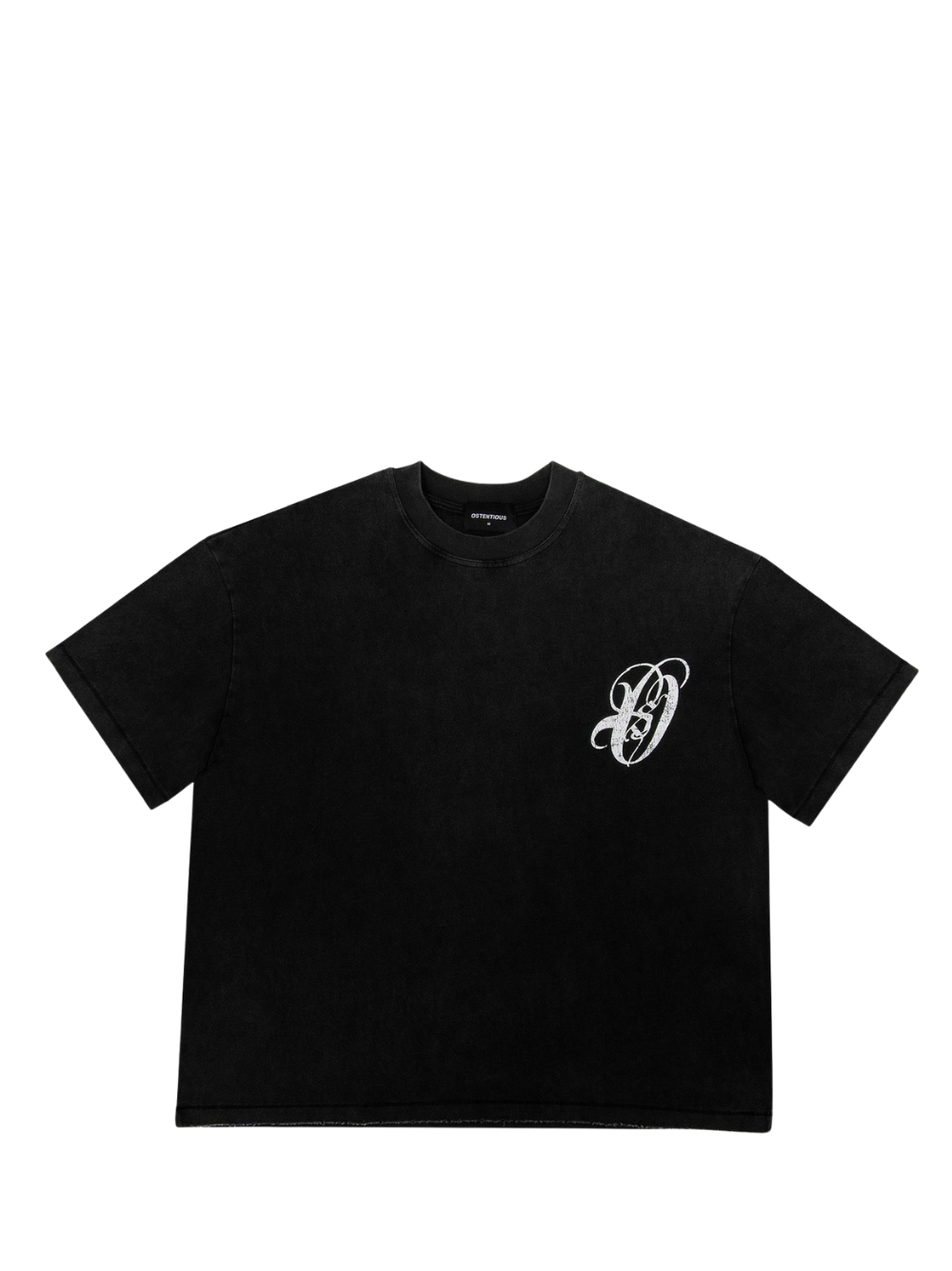 Ostentious Logo Black Washed T-Shirt