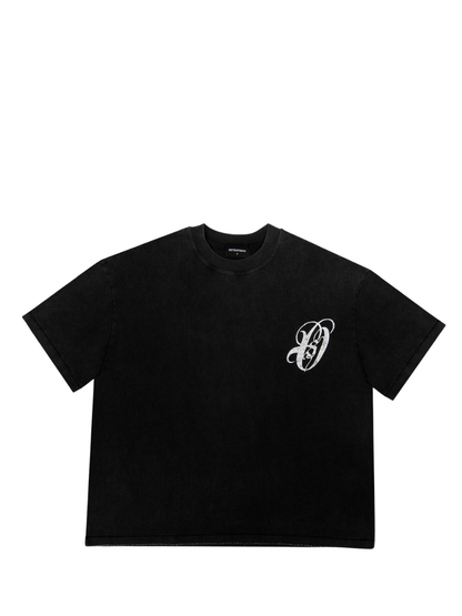 Ostentious Logo Black Washed T-Shirt
