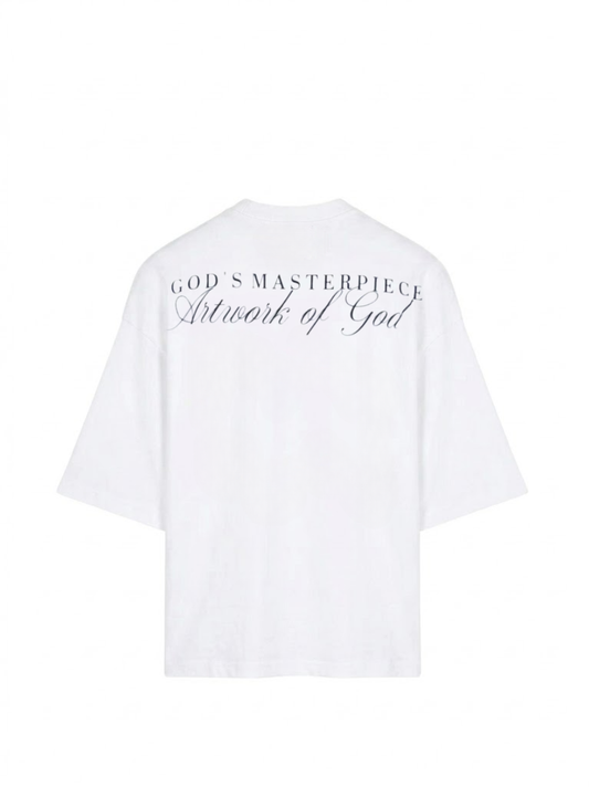 God's Masterpiece Script White T-Shirt