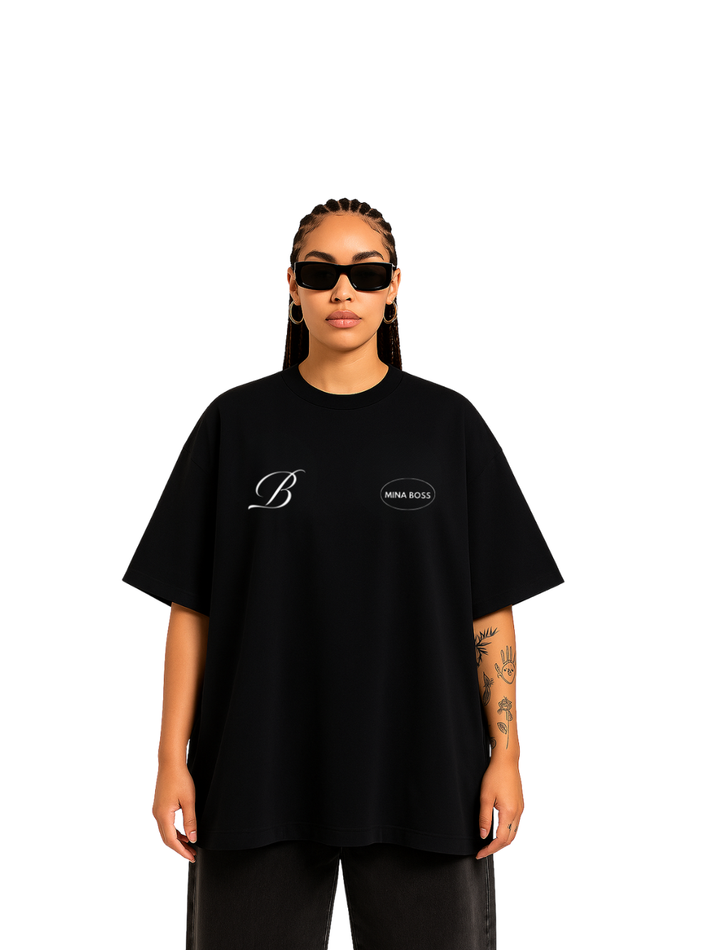 Mina Boss Proud Mama Black T-Shirt