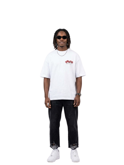 Flame Culture Dice White T-Shirt