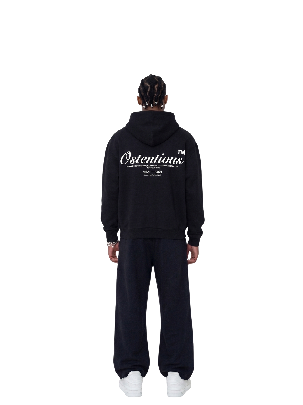 Ostentious Signature All Black Oversized Hoodie