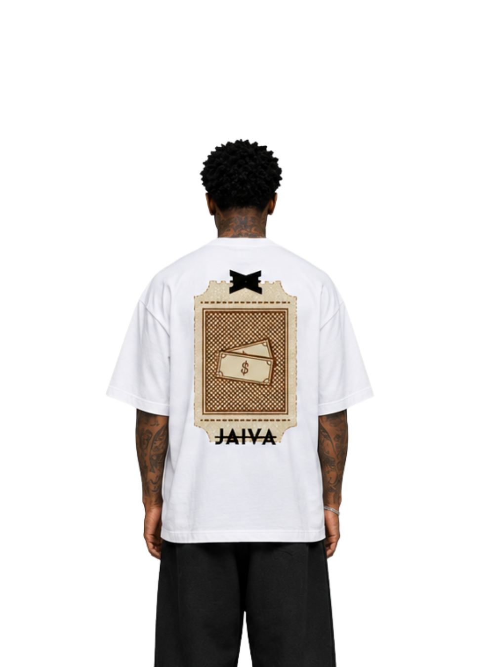 Jaiva Zaka Oversized White T-Shirt