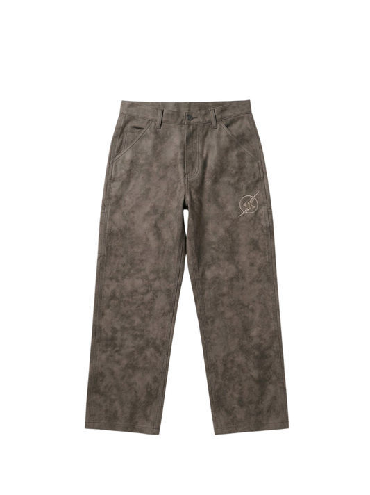 Insanidy Charcoal Leather Pants