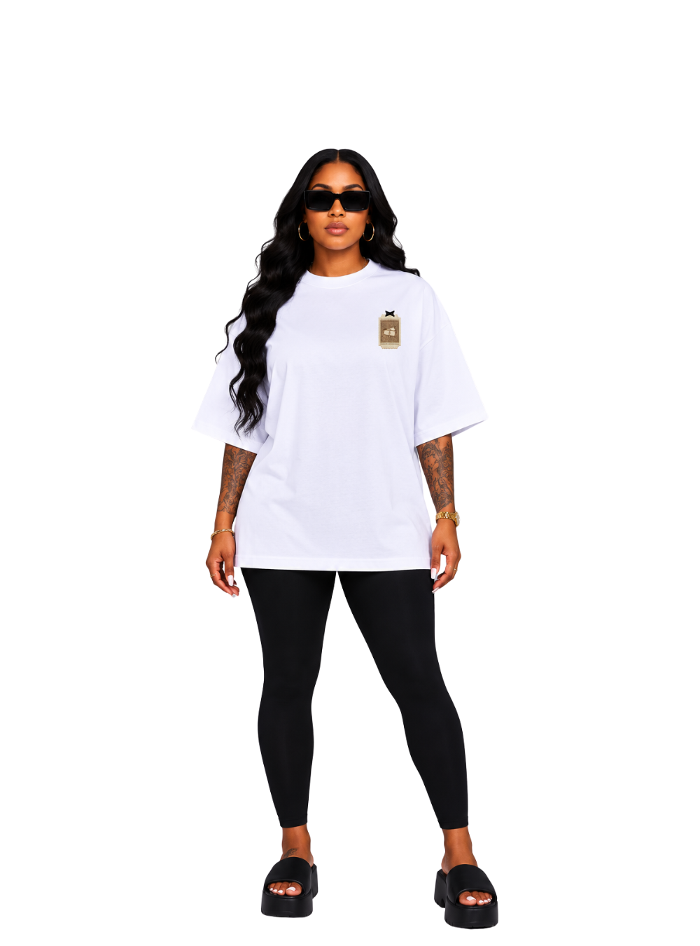 Jaiva Zaka Oversized White T-Shirt