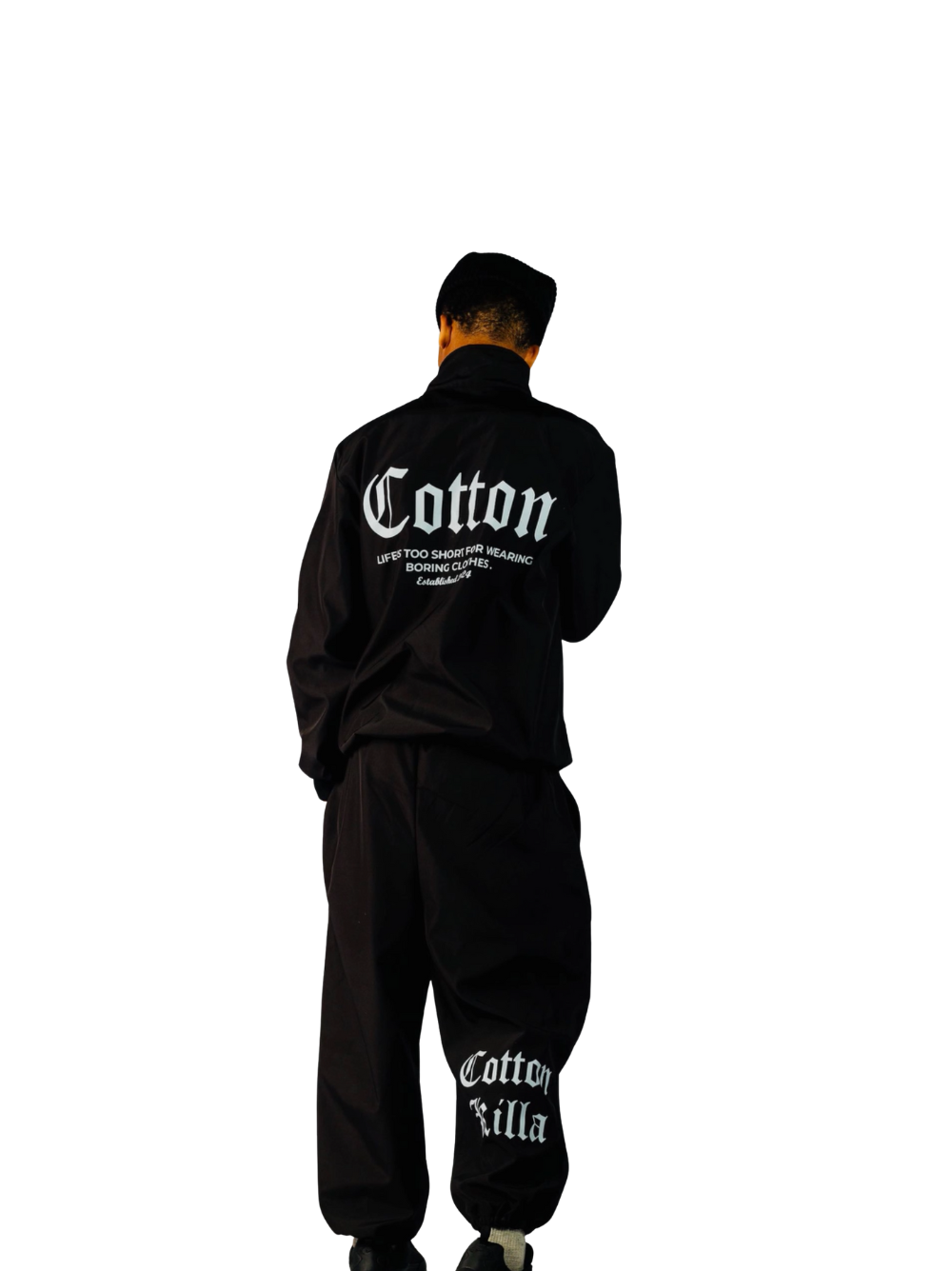 Cotton Killa Black 2 Piece Tracksuit