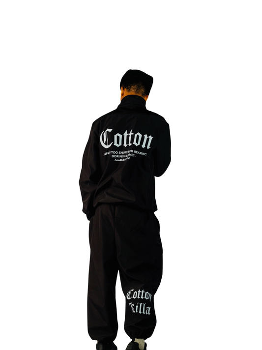 Cotton Killa Black 2 Piece Tracksuit