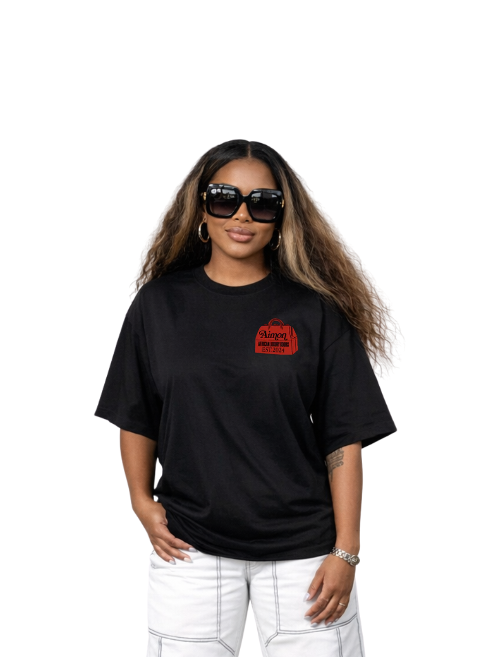 Aimon Luxury Bag Black T-Shirt