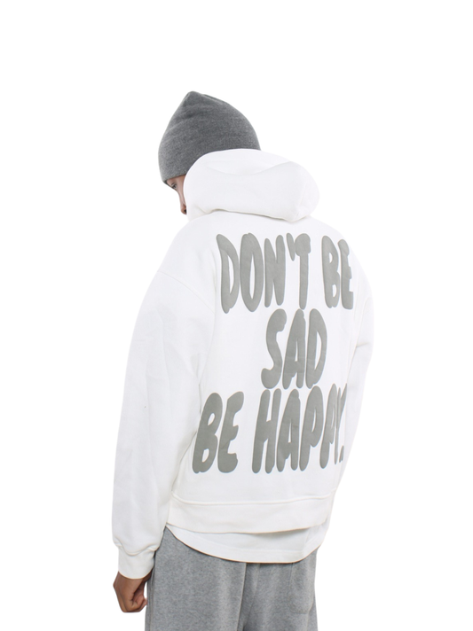 Sadboysneverdie White Oversized Hoodie