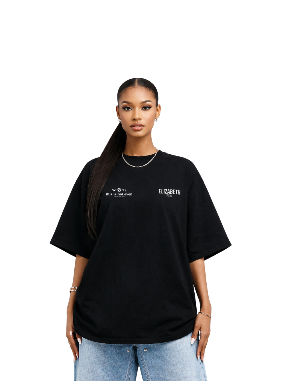 Elizabeth Dust Essential Black T-Shirt