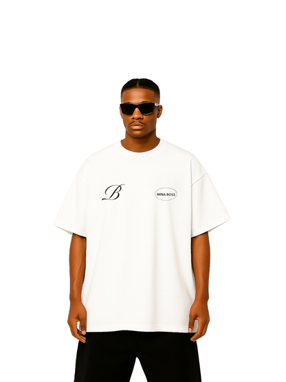 Mina Boss Proud Mama White T-Shirt