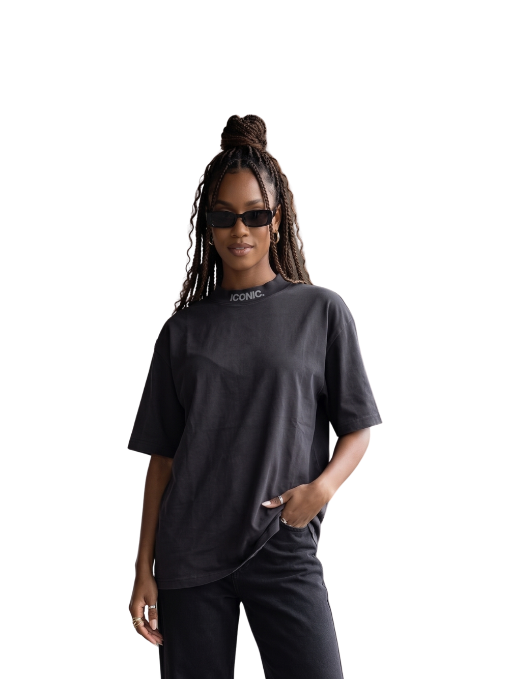 Iconic Clothing Neck Print T-Shirt