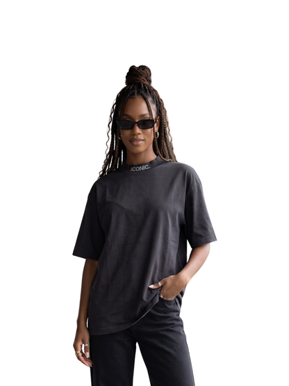 Iconic Clothing Neck Print T-Shirt