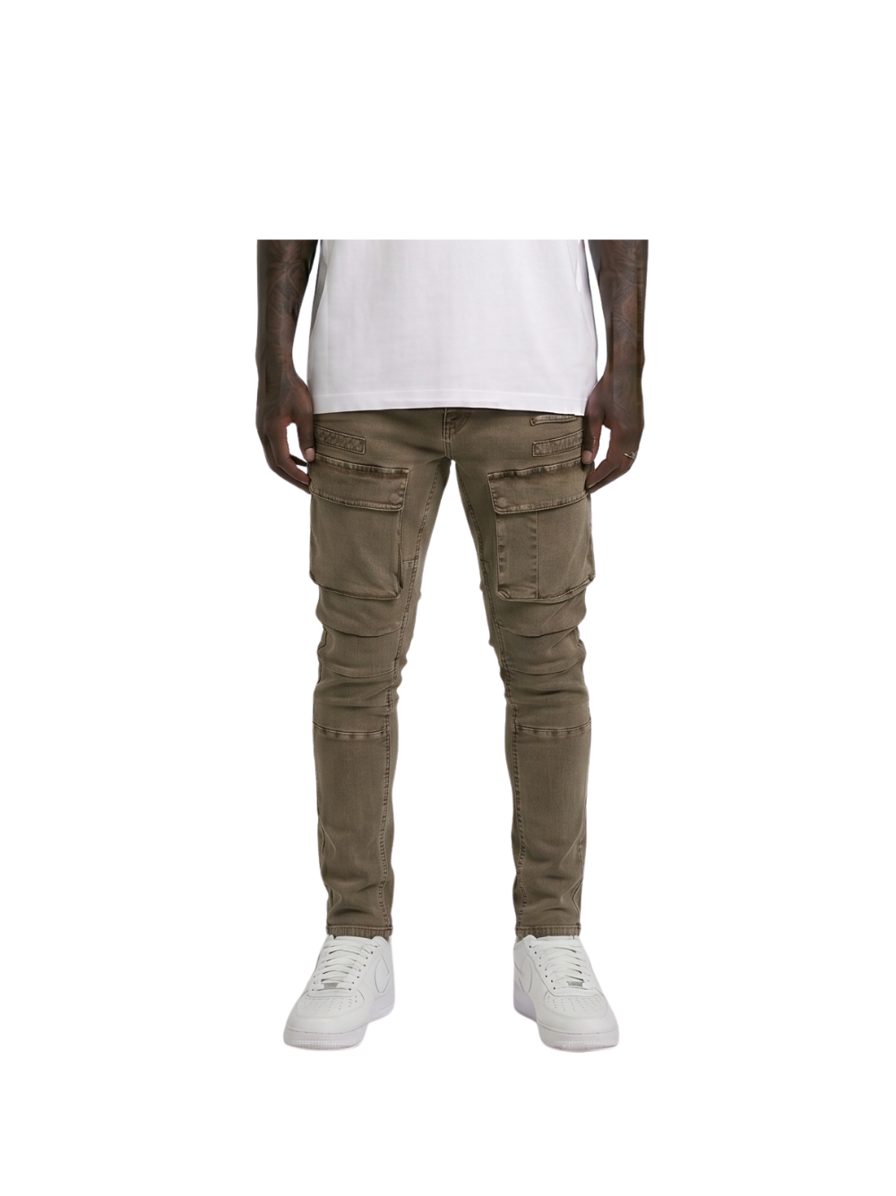 Gasoline 5009 Cargo Denim Pants Rustgar
