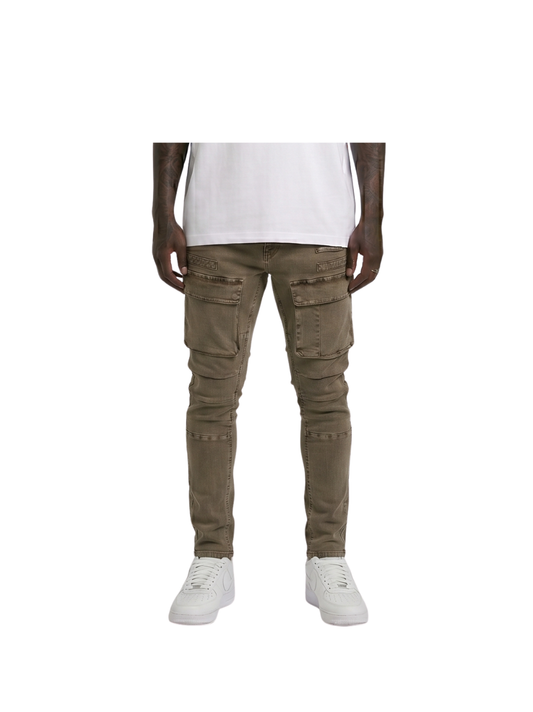 Gasoline 5009 Cargo Denim Pants Rustgar