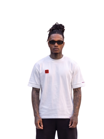 Hustle Gxng Red Embroidery Roses T-Shirt