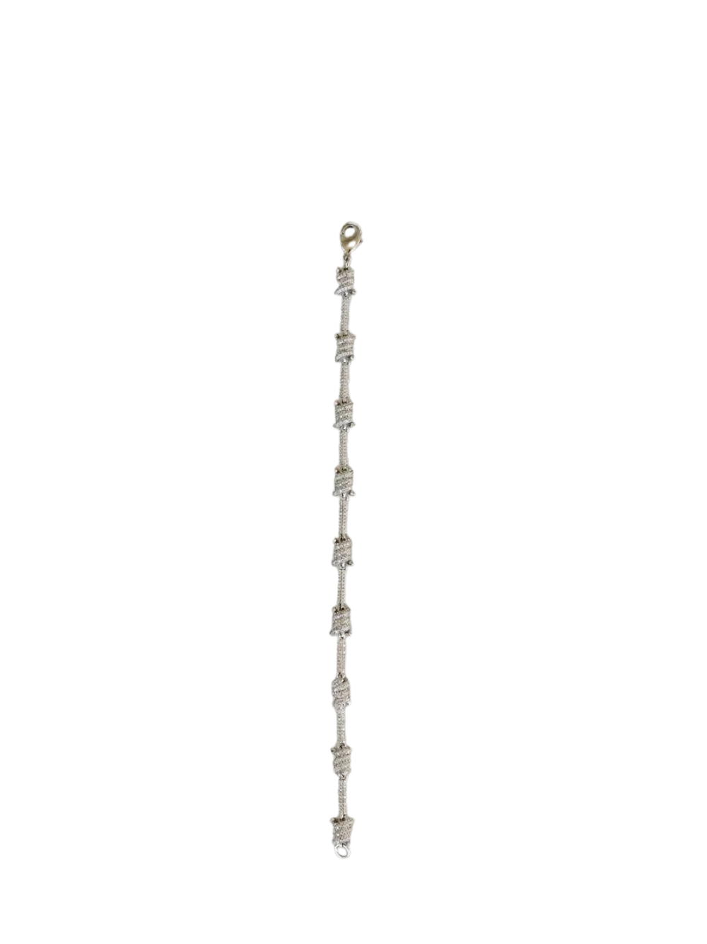 Luminary Silver Diamond Wire Bracelet