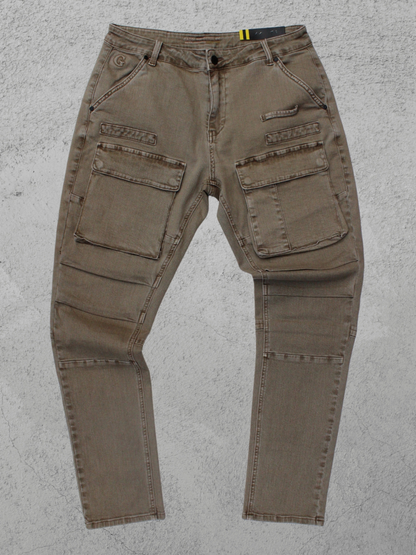 Gasoline 5009 Cargo Denim Pants Rustgar