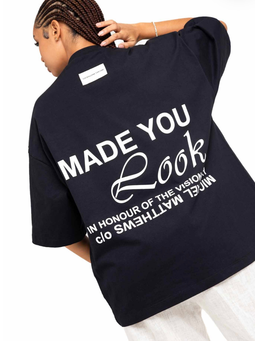 Micael Matthews t-shirt unseen grail oversized t-shirt. local brands south africa. streetwear. men and women.