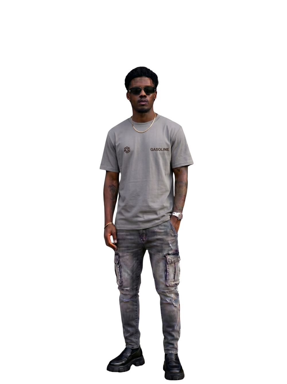 Gasoline Volk Boxing Grey T-Shirt