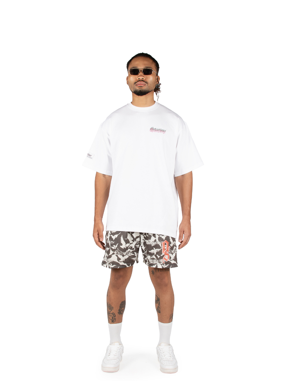 Ostentious Logo White T-Shirt